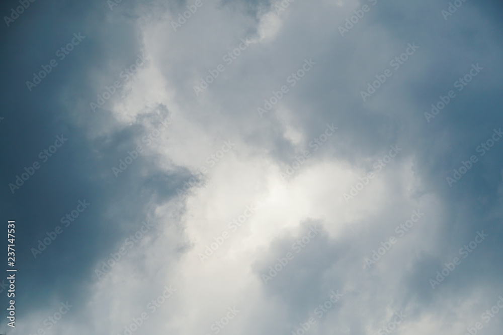 blue sky, clouds, sunrise