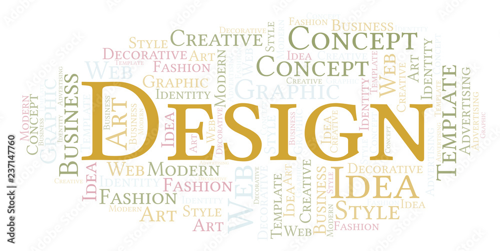 Fototapeta premium Word cloud with text Design.