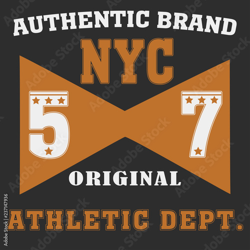 New York Brooklyn Sport wear typography emblem