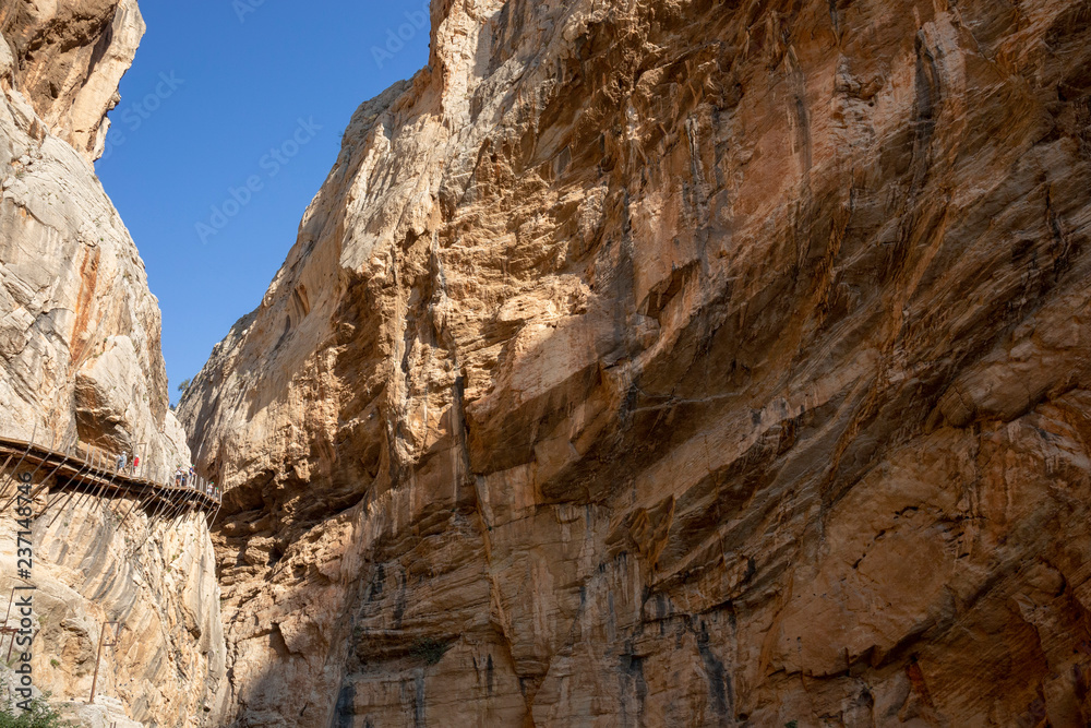 El Caminito del Rey (King's Little Path), one of the most Dangerous in the world with many tourists