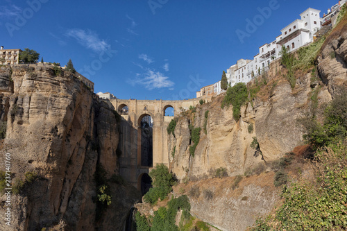 famous stone bridge in Ronda, Andalusia, Spain