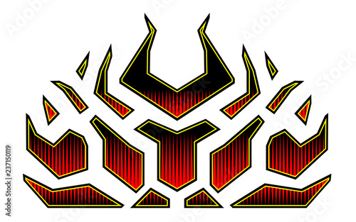 Blazing fire decals for the...