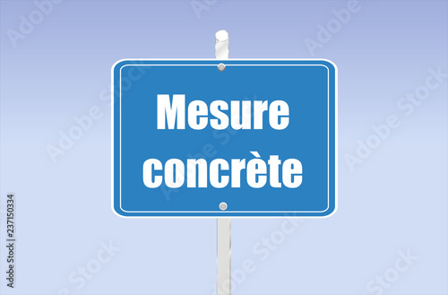 panneau mesure concrète
