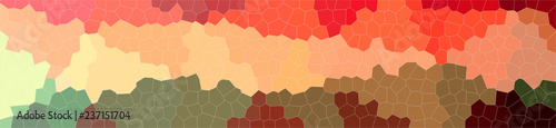 Illustration of abstract Orange, Red And Purple Small Hexagon Banner background.