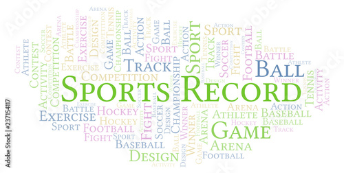 Sports Record word cloud.