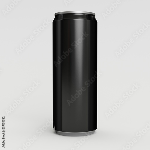 3D Rendered 330ml Black Soda Can  © serdar