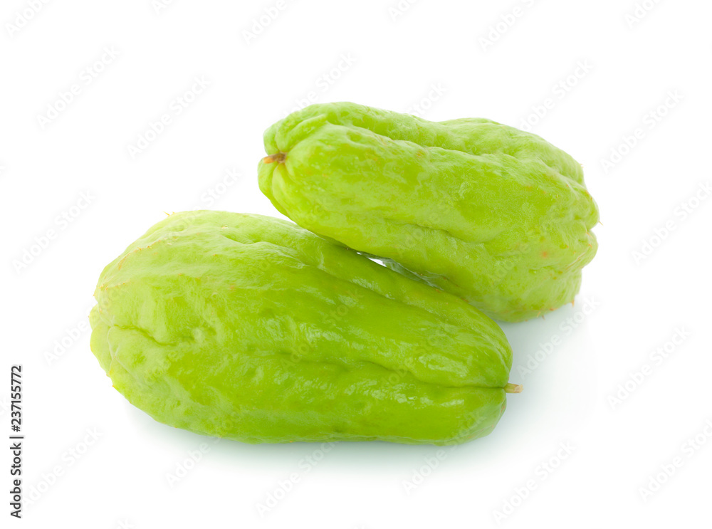 chayote isolated on white background chayote isolated on white background