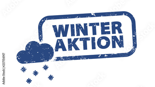 Stempel - Winteraktion Wolke Schnee