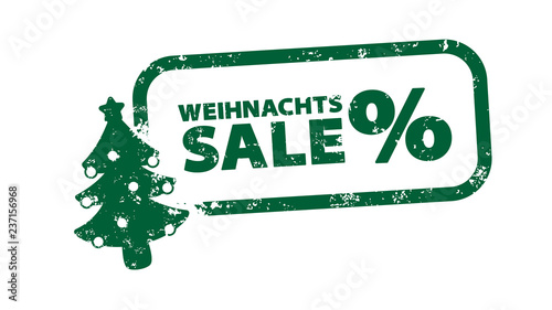 Stempel - Weihnachtssale Prozent - Tannenbaum