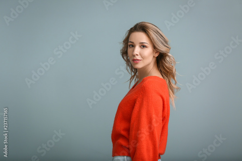 Portrait of beautiful young...