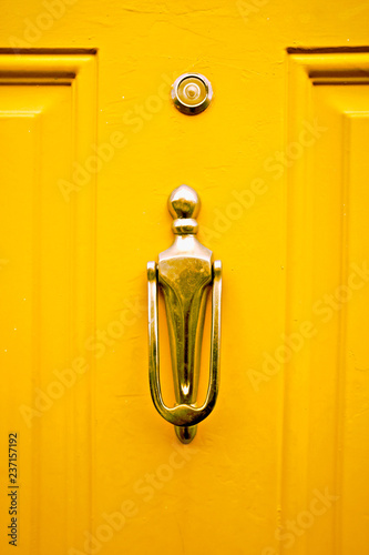 Bild auf Leinwand A metal door knocker