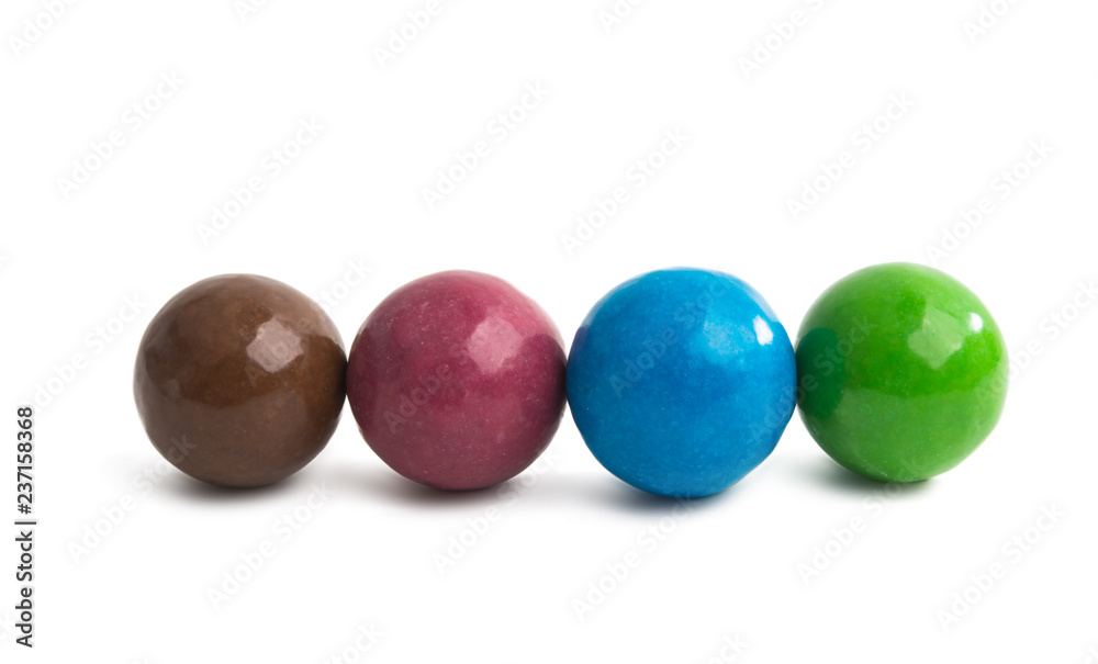 candy with chewing gum isolated