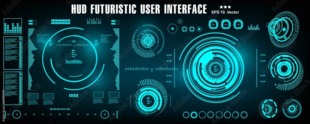 Sci-fi futuristic hud dashboard display virtual reality technology screen, target Sci-fi futuristic hud dashboard display virtual reality technology screen, target