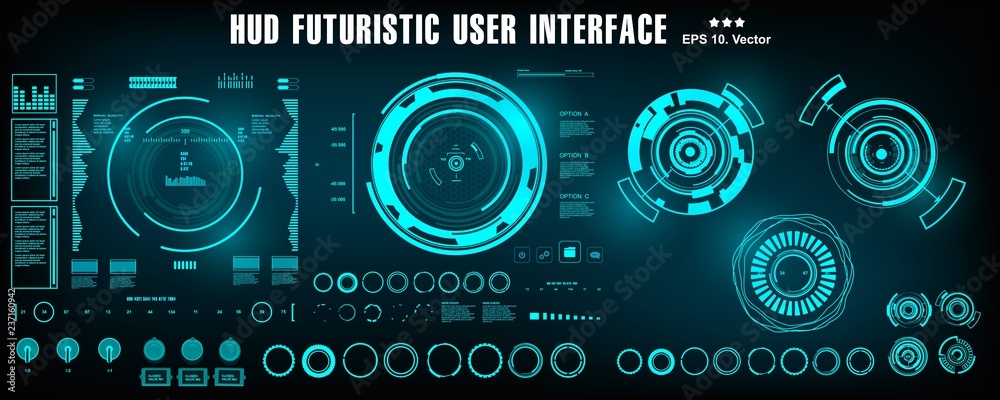 HUD futuristic user interface, dashboard display virtual reality technology screen, target HUD futuristic user interface, dashboard display virtual reality technology screen, target