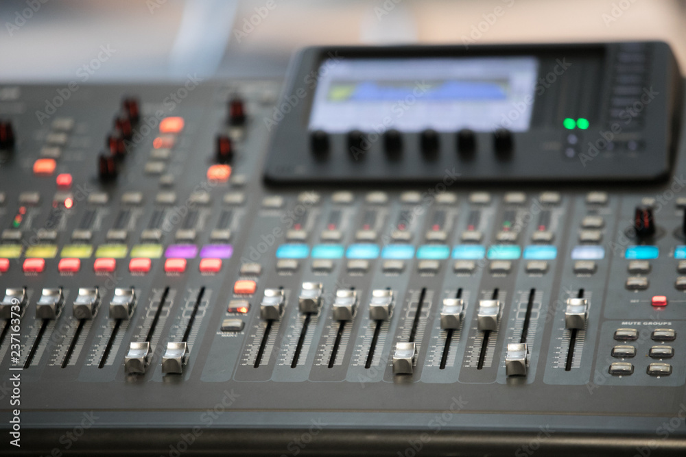 buttons equipment for sound mixer control,selective focus buttons equipment for sound mixer control,selective focus