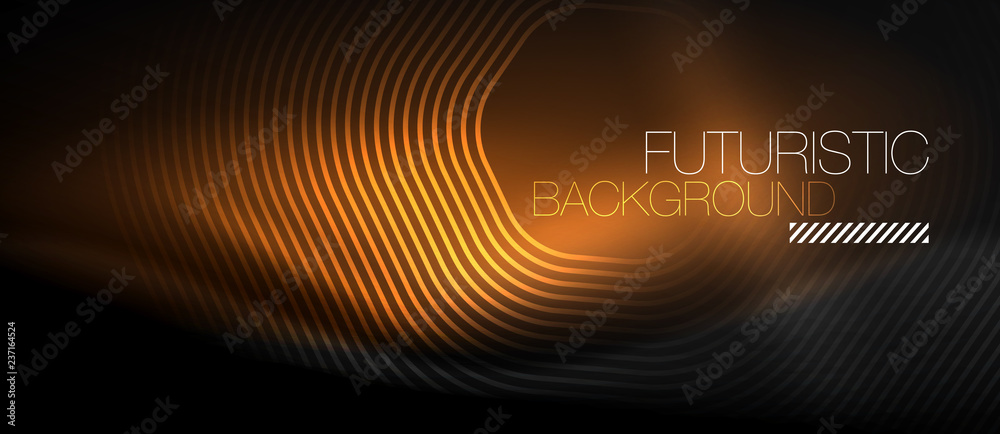 Neon glowing lines, magic energy space light concept, abstract background wallpaper design Neon glowing lines, magic energy space light concept, abstract background wallpaper design