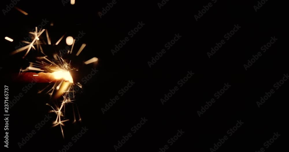 4K - Motion of fire on an ignition cord 4K - Motion of fire on an ignition cord