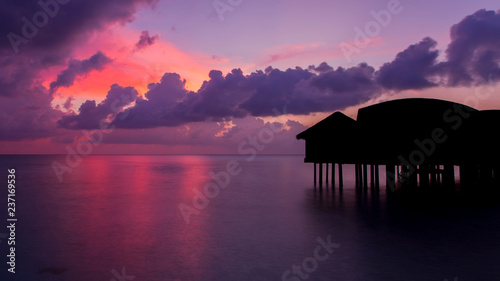 Beautiful Sunset in Maldives
