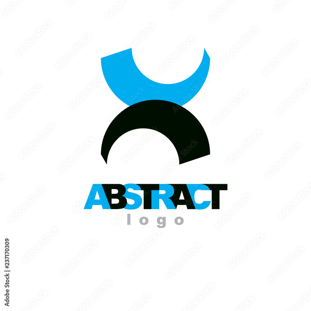 Vector conceptual geometric form can be used as corporate identity abstract symbol. Vector conceptual geometric form can be used as corporate identity abstract symbol.