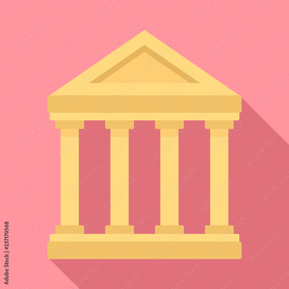 Museum building icon. Flat illustration of museum building vector icon for web design Museum building icon. Flat illustration of museum building vector icon for web design