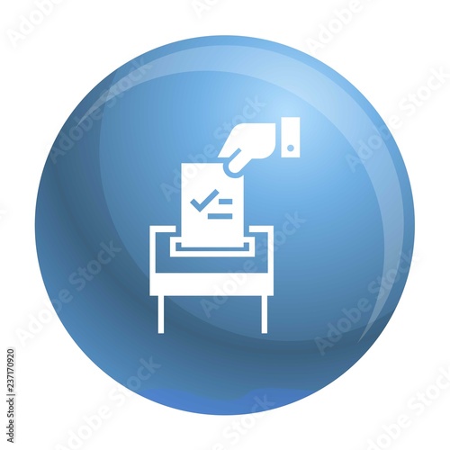 Election paper icon. Simple illustration of election paper vector icon for web design isolated on white background