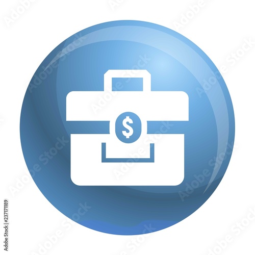 Money case icon. Simple illustration of money case vector icon for web design isolated on white background