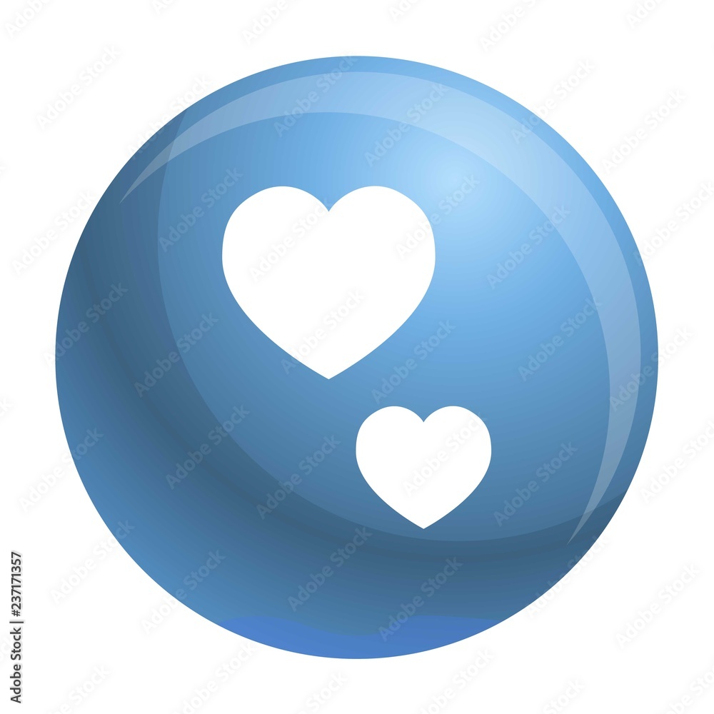 Heart shape icon. Simple illustration of heart shape vector icon for web design isolated on white background