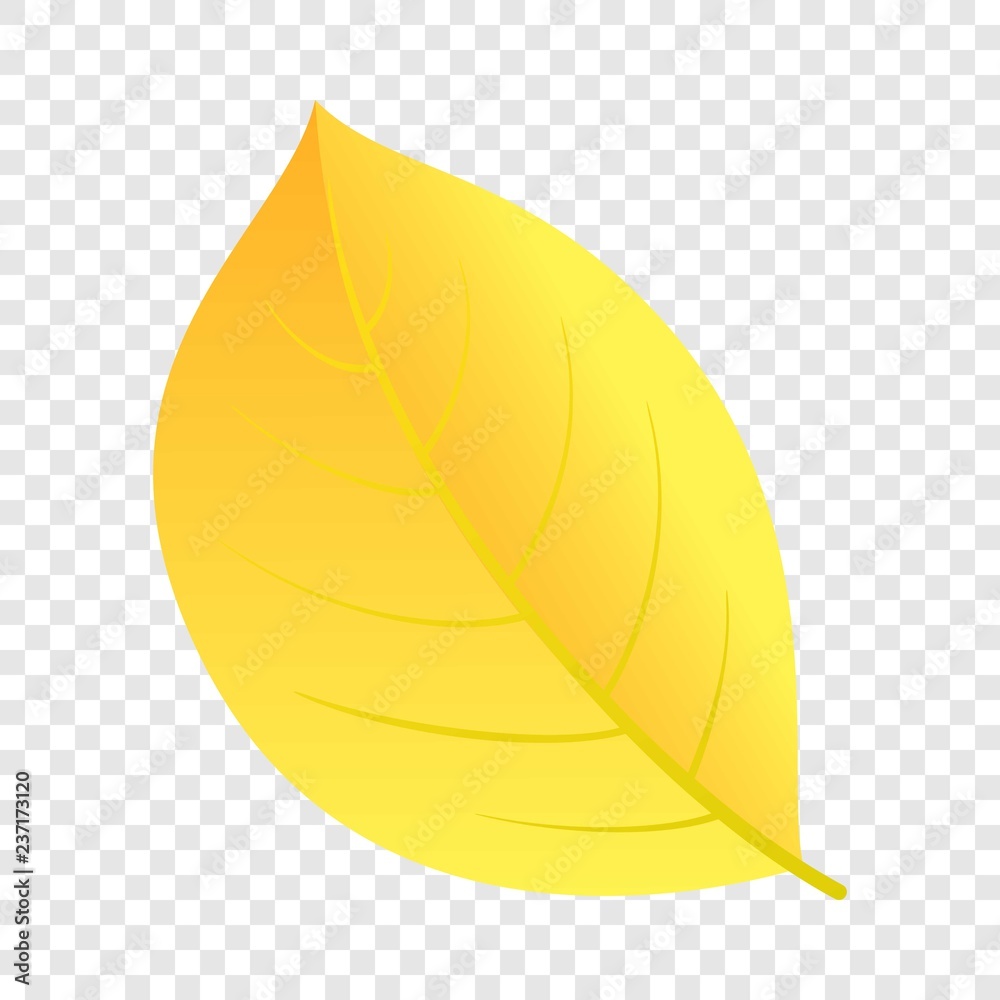 Autumn yellow leaf icon. Flat illustration of autumn yellow leaf vector icon for web design Autumn yellow leaf icon. Flat illustration of autumn yellow leaf vector icon for web design