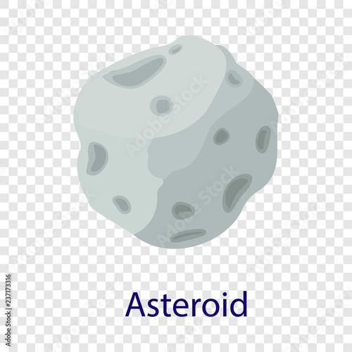 Space asteroid icon. Flat illustration of space asteroid vector icon  