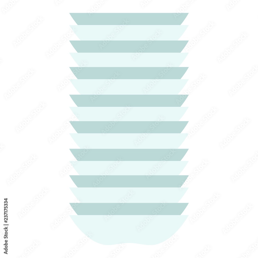 Stack plate icon. Flat illustration of stack plate vector icon for web design Stack plate icon. Flat illustration of stack plate vector icon for web design