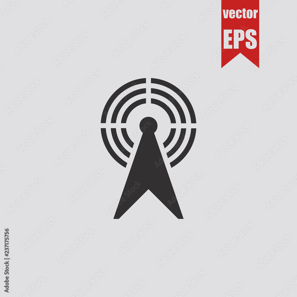 Cell phone antenna icon.Vector illustration. Cell phone antenna icon.Vector illustration.
