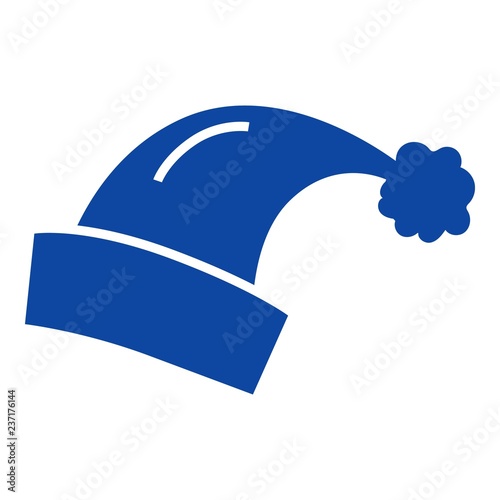 Santa hat icon. Simple illustration of santa hat vector icon for web design isolated on white background