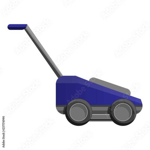 House grass cutter icon. Cartoon of house grass cutter vector icon for web design isolated on white background