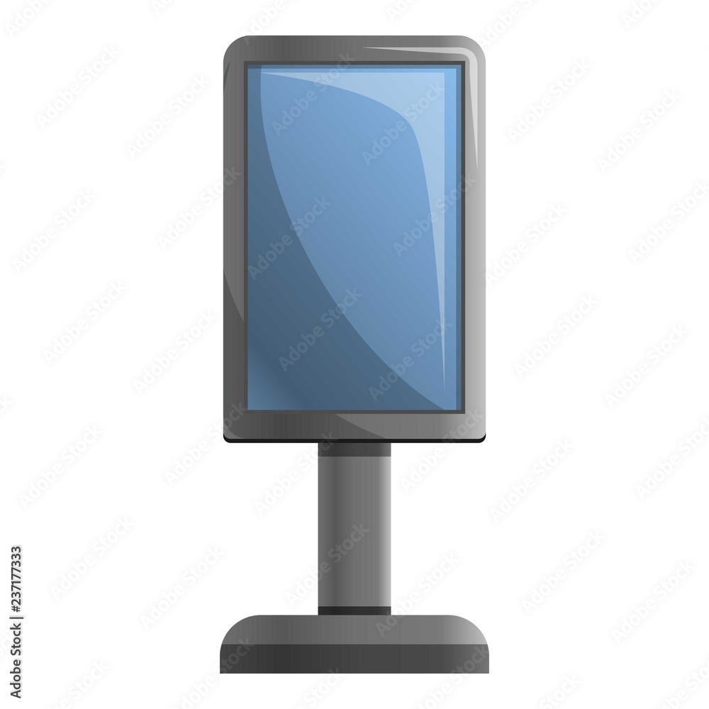 City light box icon. Cartoon of city light box vector icon for web design isolated on white background City light box icon. Cartoon of city light box vector icon for web design isolated on white background