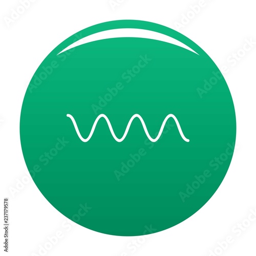Equalizer electronic icon. Simple illustration of equalizer electronic vector icon for any design green