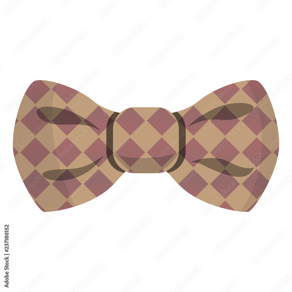 Elegant bow tie icon. Cartoon of elegant bow tie vector icon for web design isolated on white background Elegant bow tie icon. Cartoon of elegant bow tie vector icon for web design isolated on white background