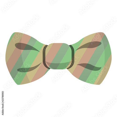 Rainbow bowtie icon. Cartoon of rainbow bowtie vector icon for web design isolated on white background