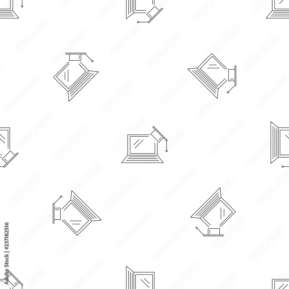 Online graduation pattern seamless vector repeat geometric for any web design
