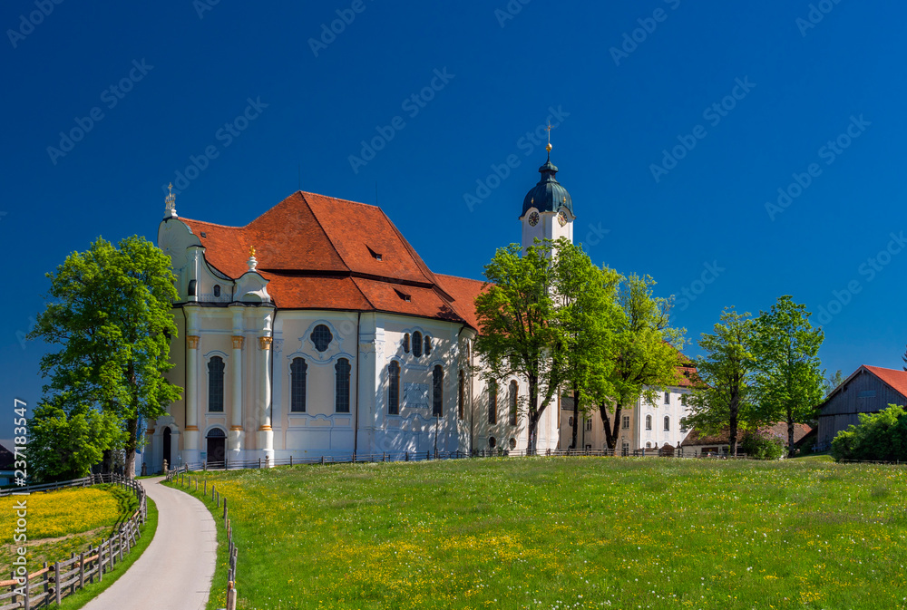 Wieskirche Pilgrimage Church. Bavaria, Germany