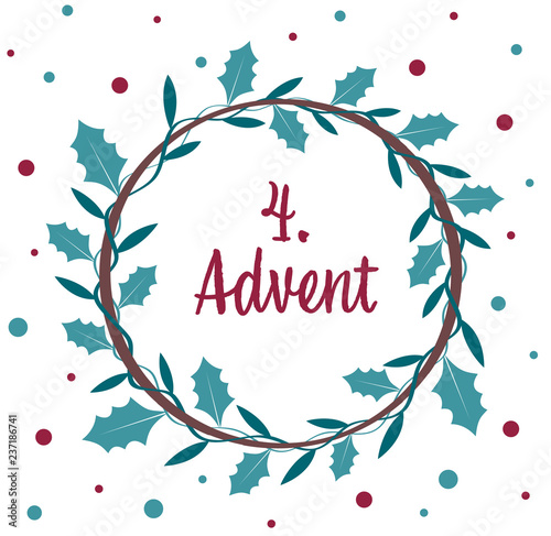 an advent wreath.  the 4. Advent.