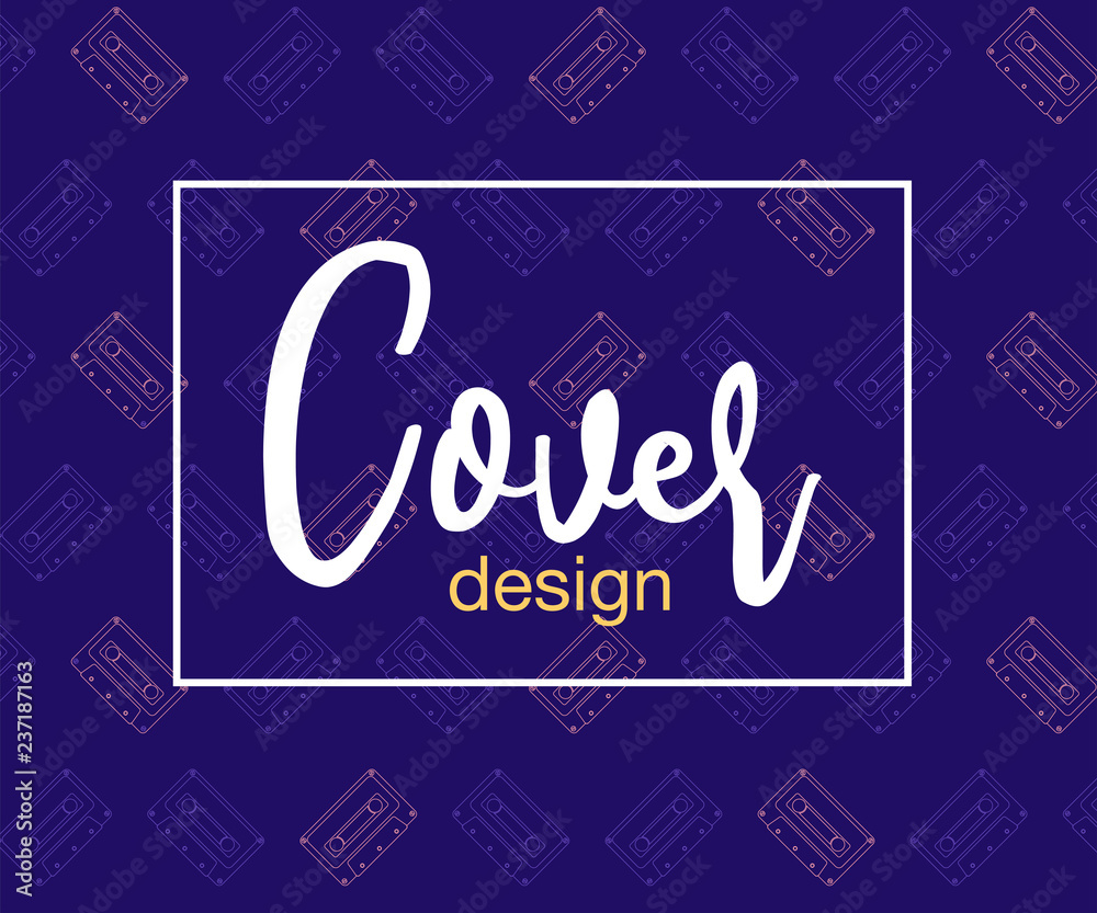 80s, retro music party banner or cover. Old style vector poster 80s, retro music party banner or cover. Old style vector poster