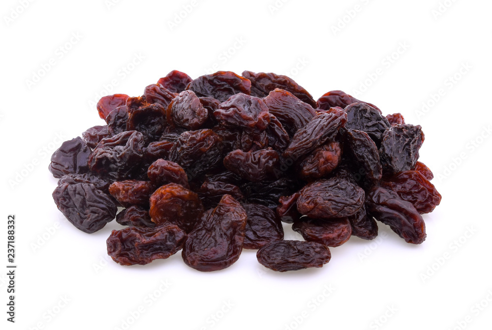 Raisins isolated on white background Raisins isolated on white background