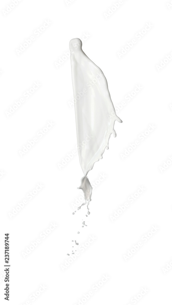 Splash of milk on white background Splash of milk on white background