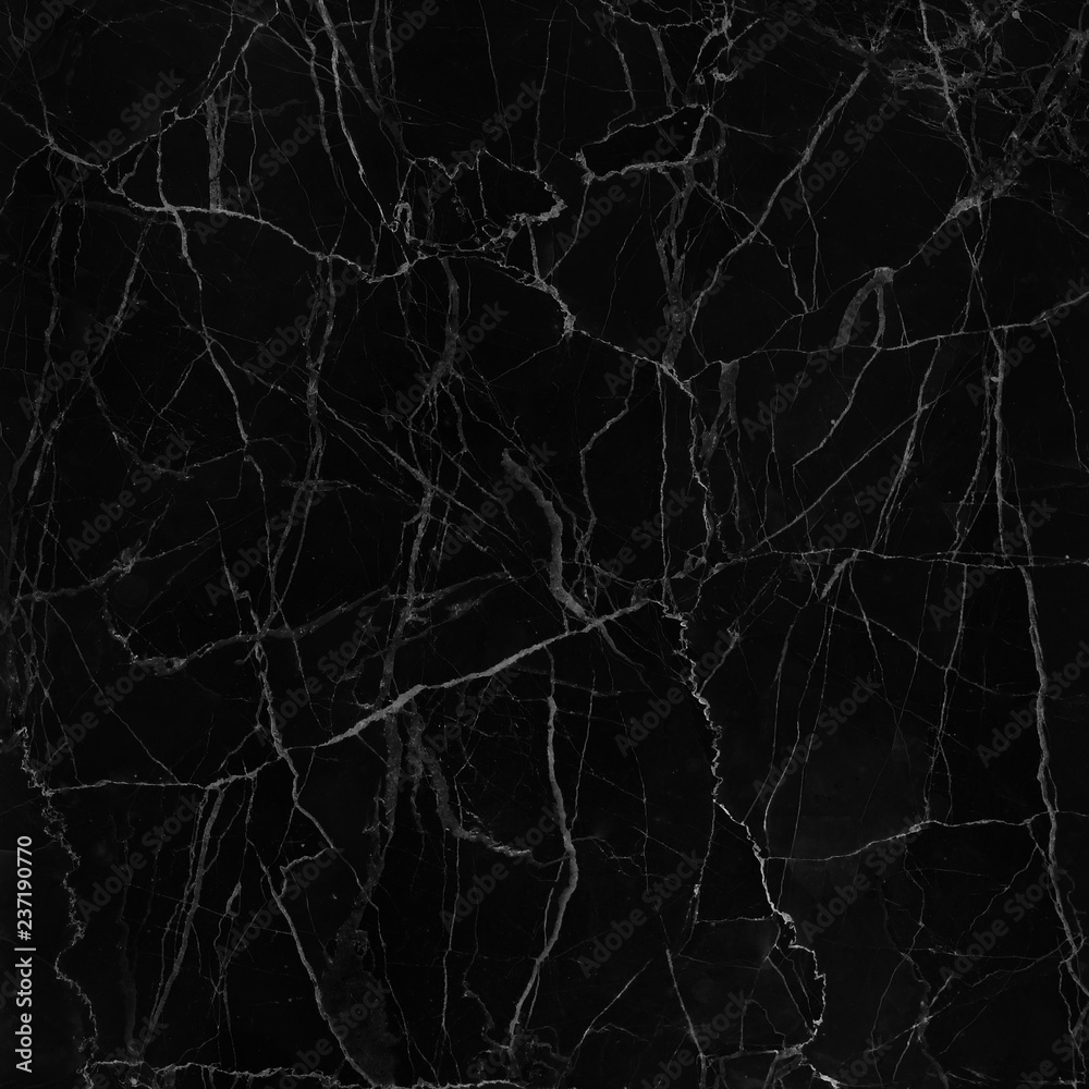Fototapeta Black marble natural pattern for background, abstract natural marble black and white