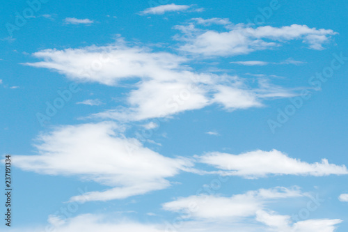 The vast blue sky and clouds sky background.