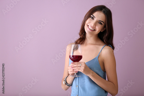 Beautiful young woman with ...