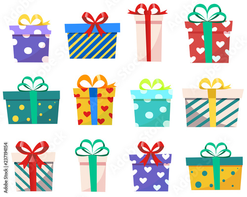 Bunte Geschenke Set