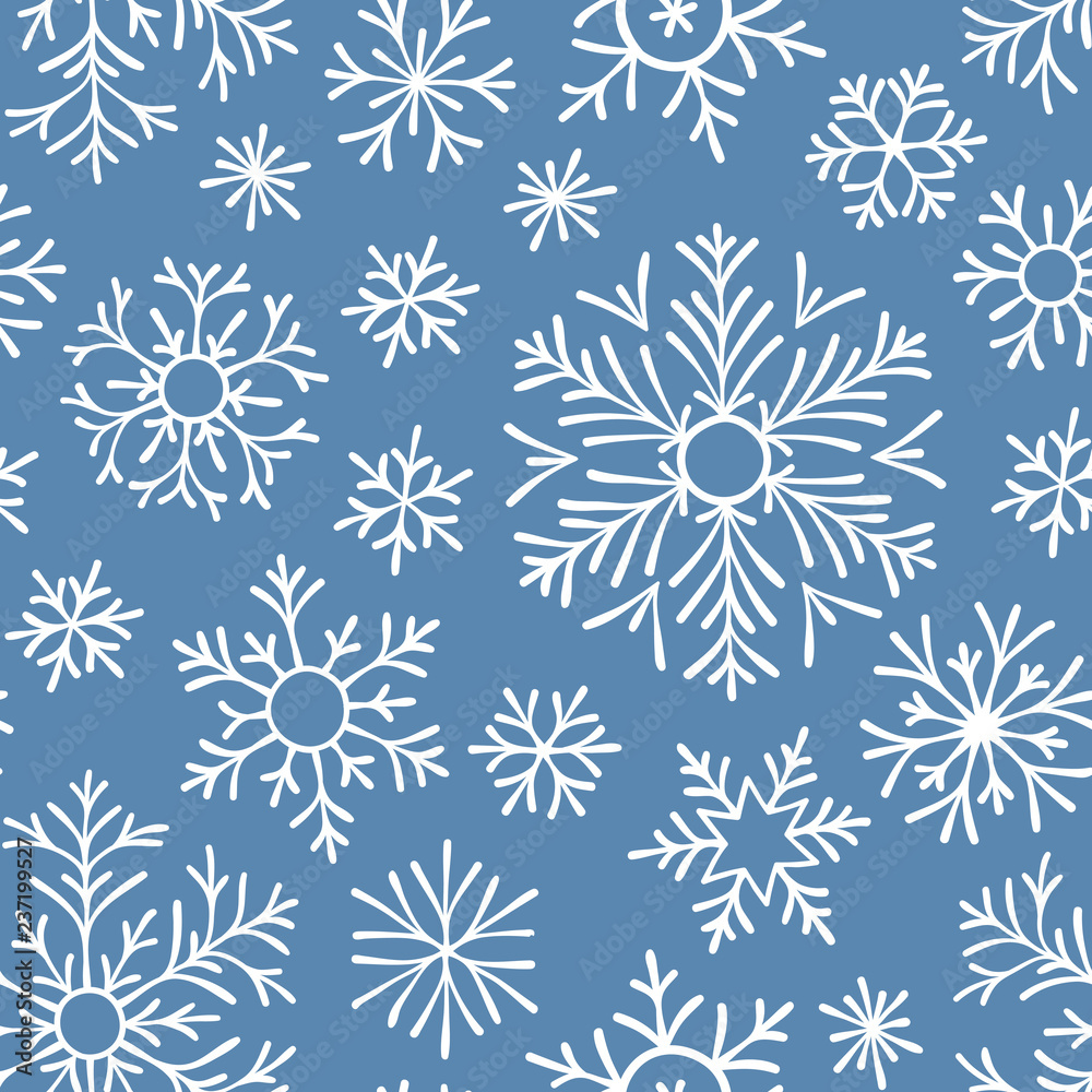 Christmas seamless doodle pattern Christmas seamless doodle pattern