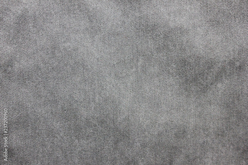 Pale Dark Grey Denim Jeans Texture Background. Empty Casual Clothes Fabric, Seamless Washed Out Gray Jean Pattern. Blank Wallpaper Design to Use as Template, Mock Up, Layout or Banner