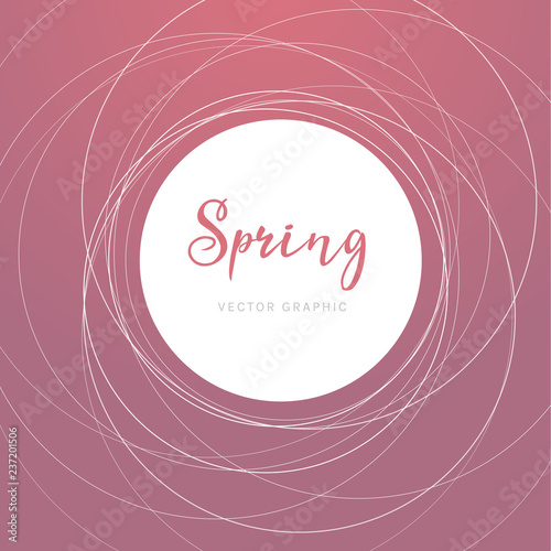 Der Frühling kommt - grafisches Vektor Design Element zum Thema Frühling